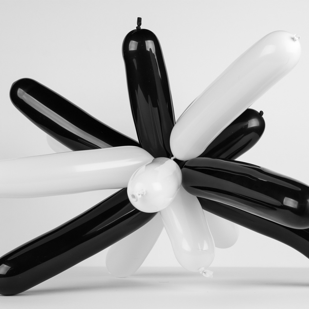 Black & White Balloon Sculputre