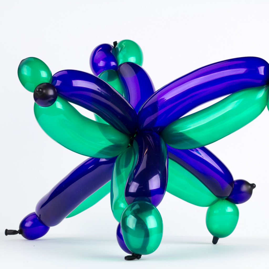 Green & Purple Balloon Sculputre