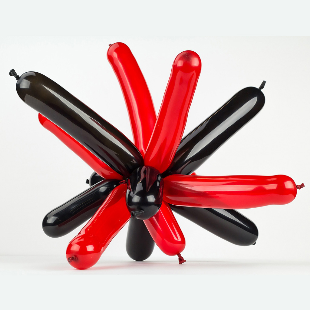 Black & Red Balloon Sculputre
